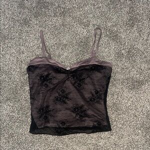 Elegant Black Lace Women's Top